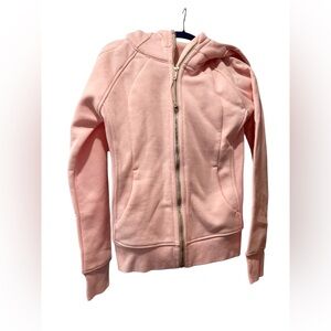 Lululemon Scuba Full-Zip Hoodie light Pink Zip-Up Hoodie size 4